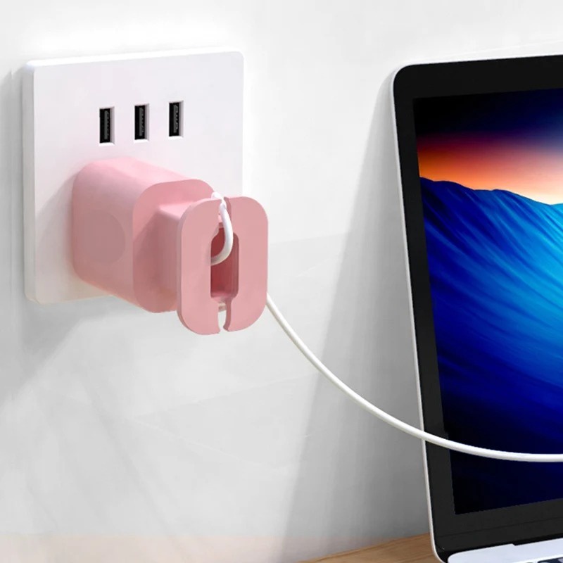 2 in 1 Silicone Charger Protector Cover / Data Cable Winder Anti-Break ...