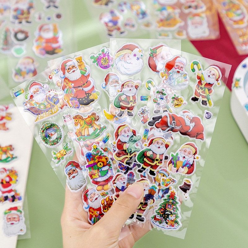 Christmas Decorative PVC Stickers / Envelopes Crafts Present Packaging ...