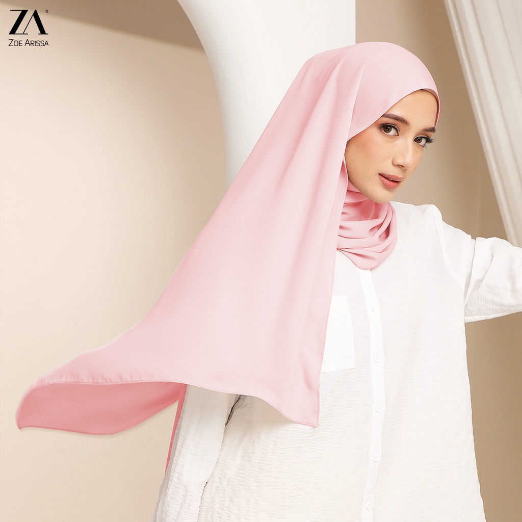 ZOE ARISSA TUDUNG SHAWL CHIFFON SILK 1.8 METER Shawl Plain RAYA HAJI ...