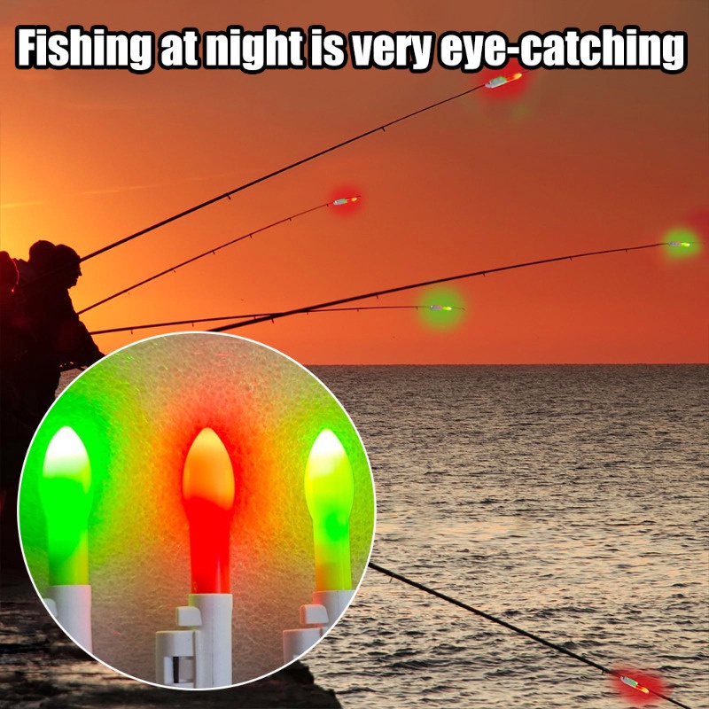 Outdoor Fishing Electronic Pole Light/ Snap On Type LED Float Rod ...