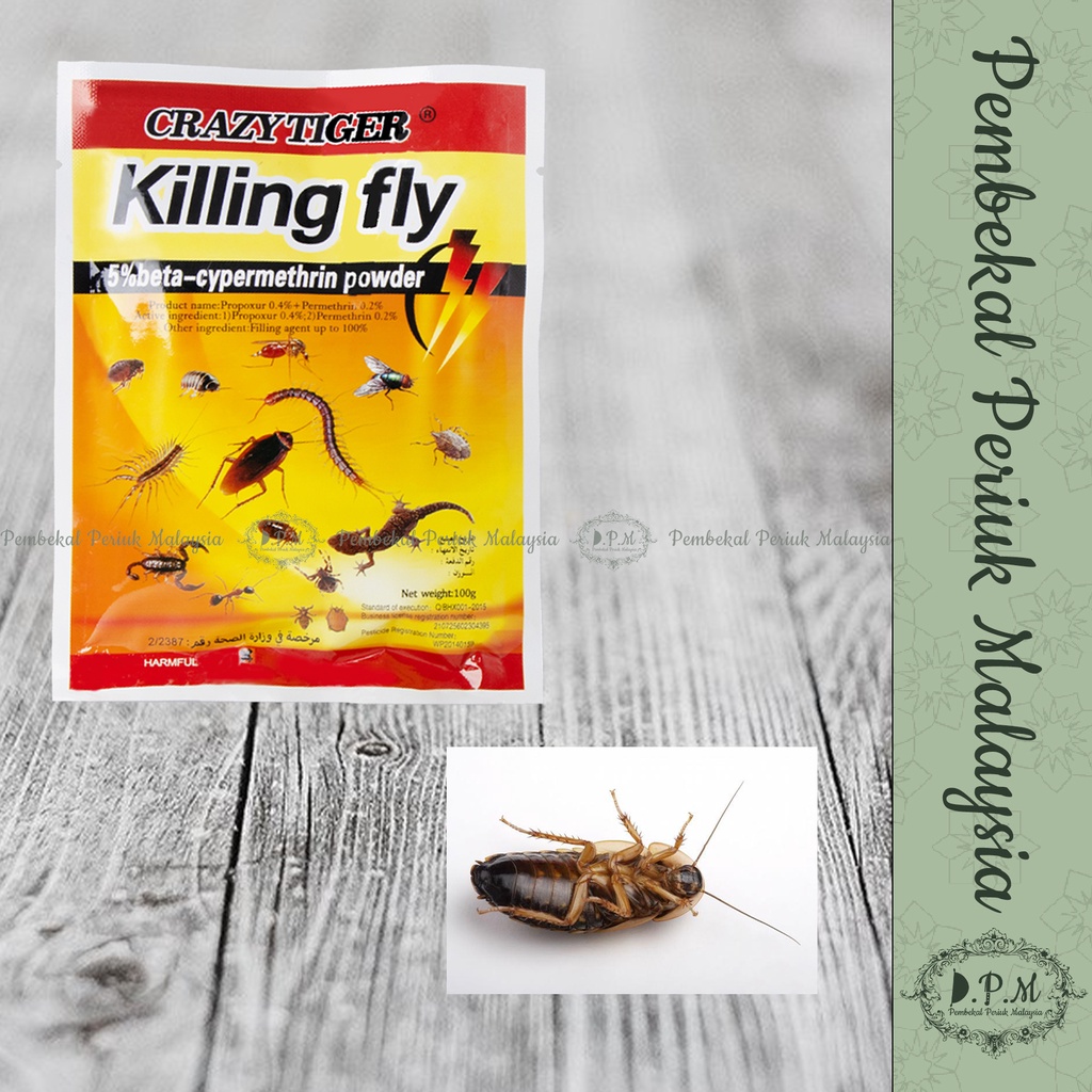 CRAZY TIGER Insecticide Powder / Serbuk Racun Serangga CRAZY TIGER ...