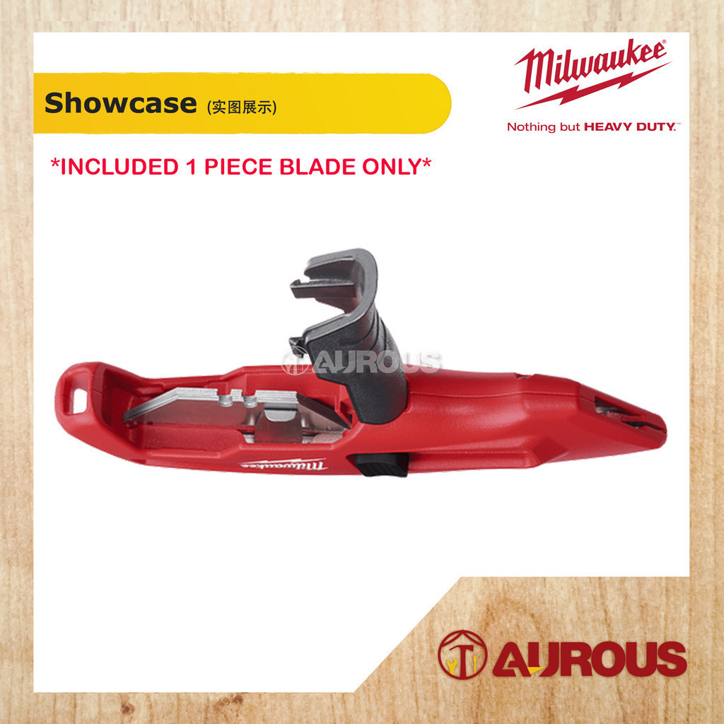 MILWAUKEE SIDE SLIDING UTILITY BLADE WITH BLADE STORAGE CLIP (48-22 ...