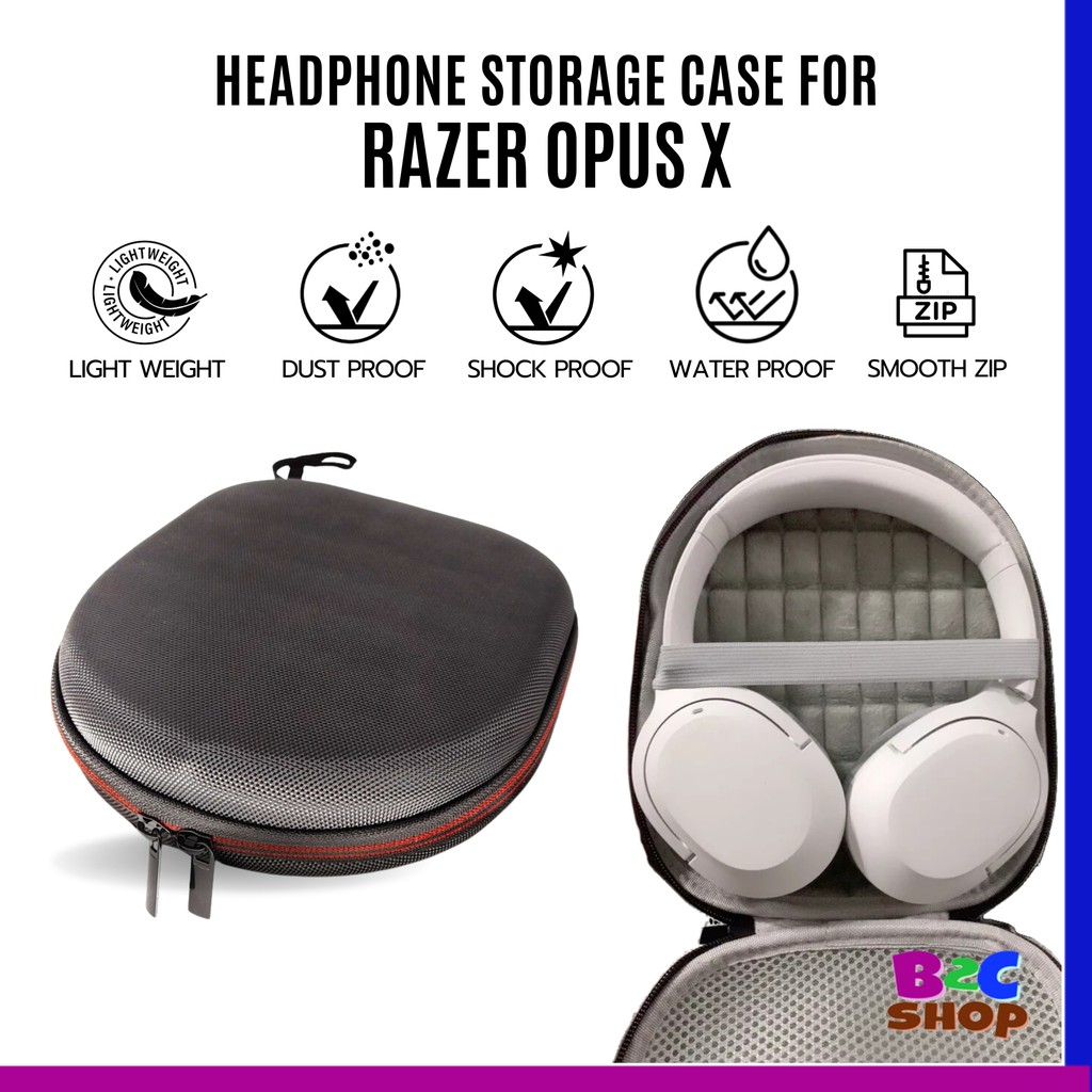 Razer Opus X Headphone Compatible Headphone Case Storage Pouch | Shopee ...