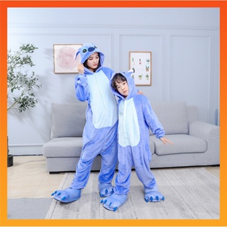 Cute Blue Stitch Onesie Pajama For Women & Men