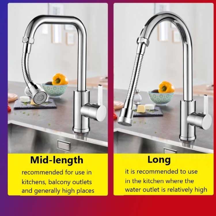 Stainless Steel Universal Faucet Extender 360° Rotation Kitchen Anti ...