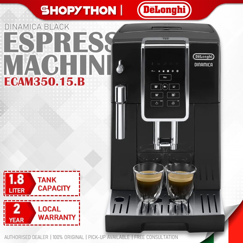 DELONGHI Dinamica Black ECAM350.15.B (1.8L/1450W) Fully Automatic