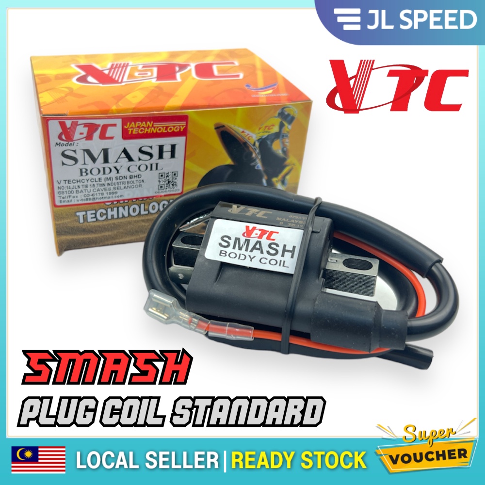 SUZUKI SMASH110 / SMASH 110 IGNITION COIL BODY COIL KOIL STANDARD PLUG ...