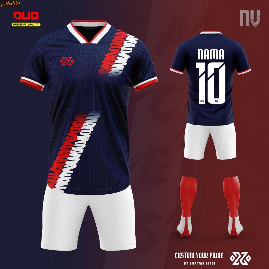 Jersey Custom Design Name and Number Size S - 3XL Jersey Team Bola ...