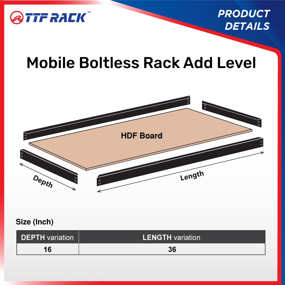 Klang Valley Mobile Boltless Rack Add Level PreOrder Shopee Malaysia