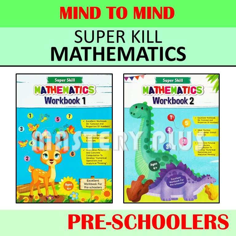 SUPER KILL MATHEMATICS WORKBOOK 1 & WORKBOOK 2 | PRESCHOOLERS AGES 4 ...
