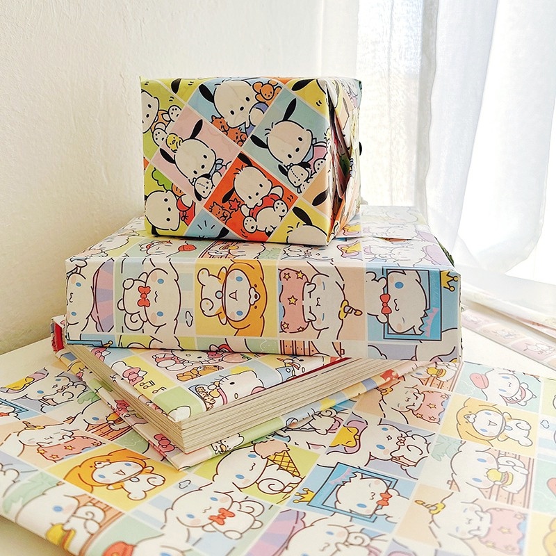 Birthday Sanrio Wrapping Paper Present Gift Paper Wrappers Book Cover ...