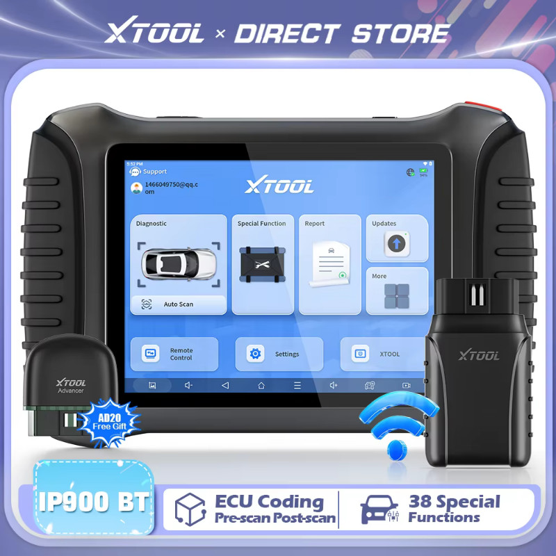 XTOOL InPlus IP900BT IP900 Bluetooth Car Diagnostic Tool Bi-directional ...