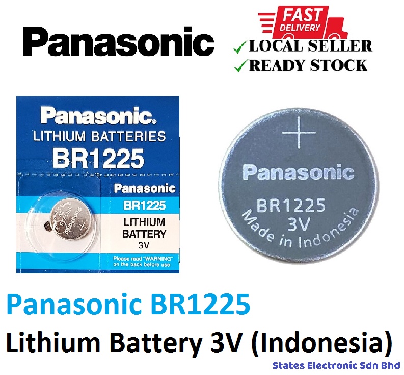 Panasonic BR1225 Lithium Battery 3V (Indonesia) Shopee Malaysia