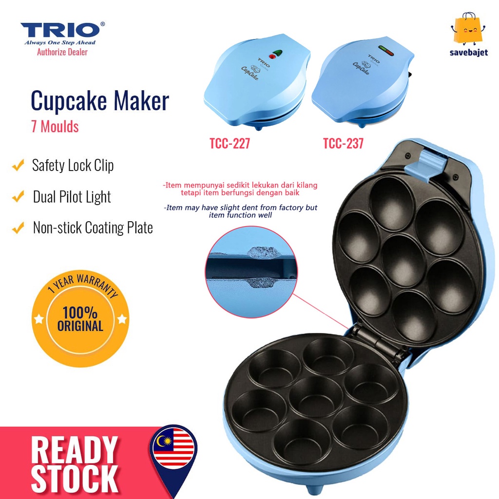 Trio Cupcake Maker TCC227 TCC237 (Akok Maker) Shopee Malaysia