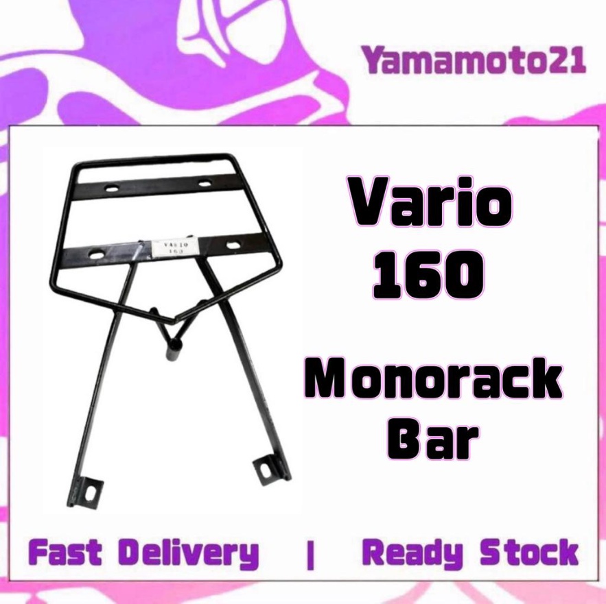 Honda Vario 160 Vario160 Mono Rack Monorack Bar Rear Top Box Carrier ...