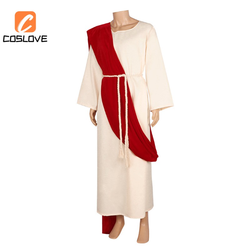 Medieval Ancient Roman Greek King Missionary Cosplay Costume Men Robe