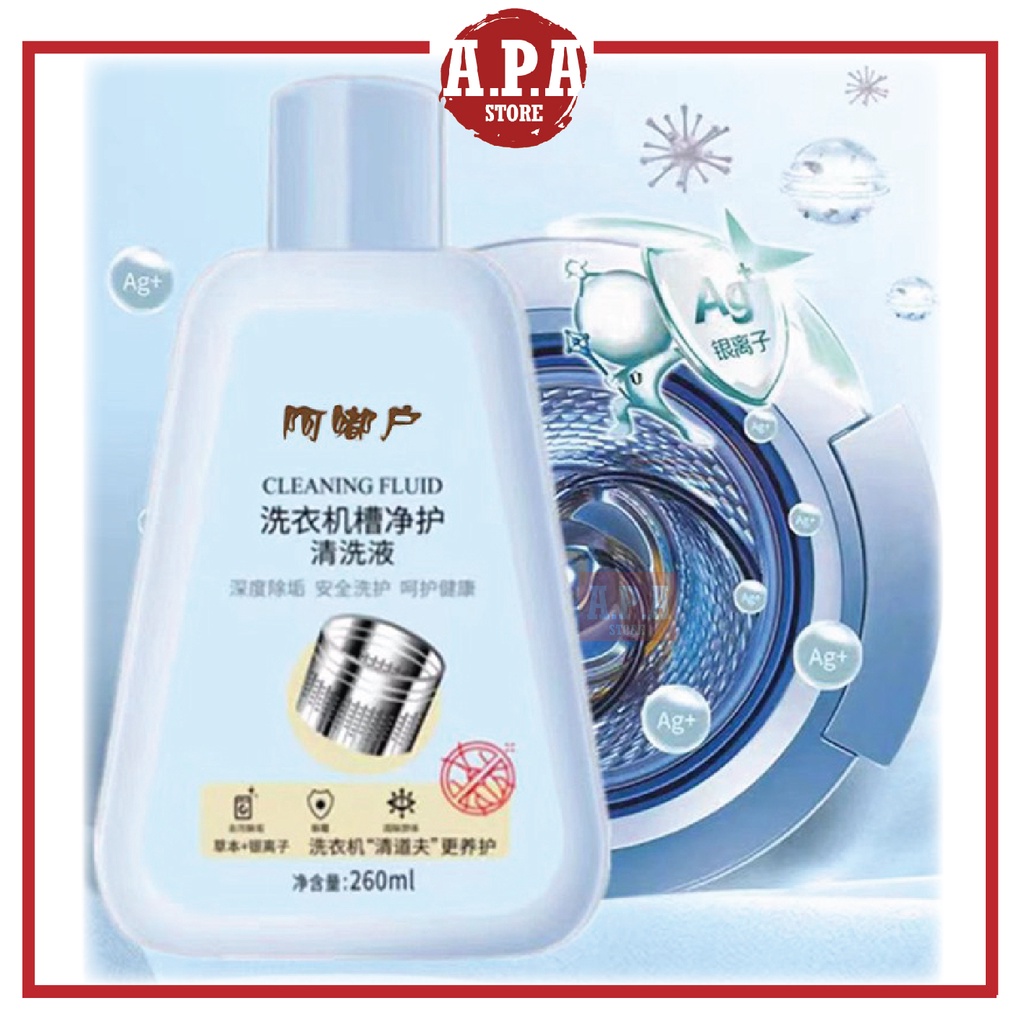 APA 260ml Washing Machine Drum Cleaner Liquid Fluid Sabun Pencuci Mesin ...