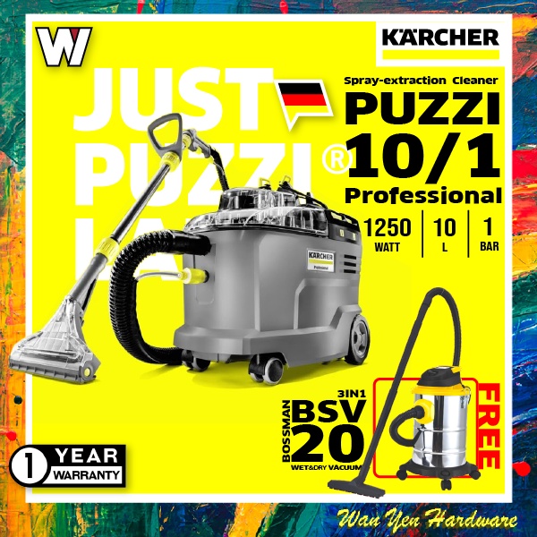 KARCHER PUZZI 10/1 SPRAY EXTRACTION CLEANER / CARPET CLEANER / SOFA