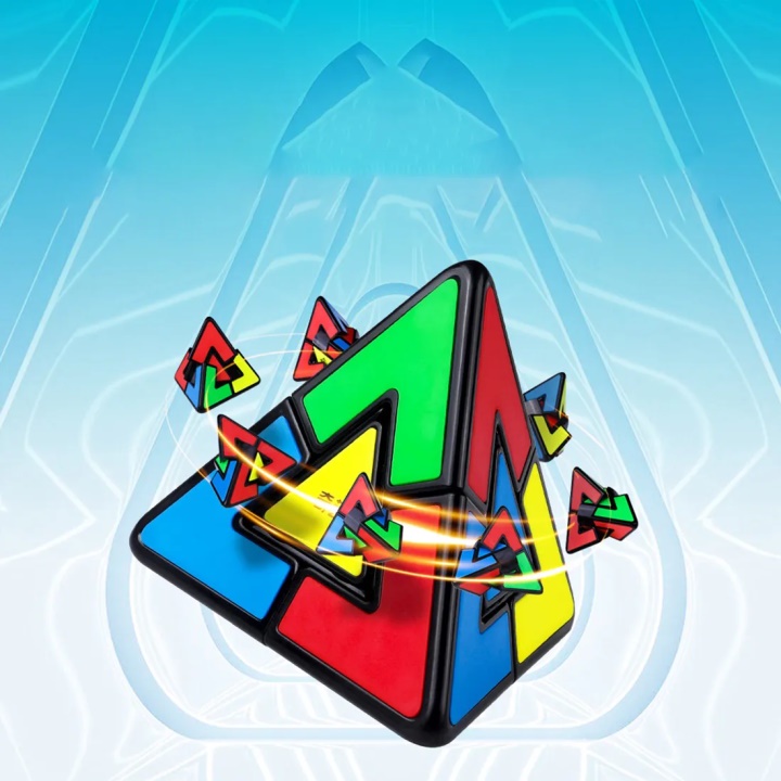 Qiyi Pyraminx 2x2 Strange Shape Pyramid Duo Magic Cube Brain Teaser ...