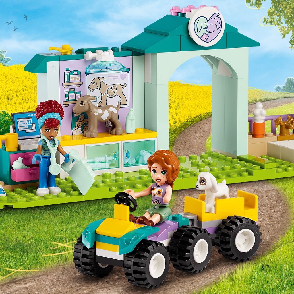 LEGO 42632 Friends Farm Animal Vet Clinic Building Toy Set (161 Pieces ...