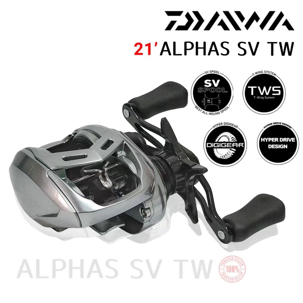 DAIWA 2021' ALPHAS SV TW BAITCASTING(BC) FISHING REEL | Shopee Malaysia