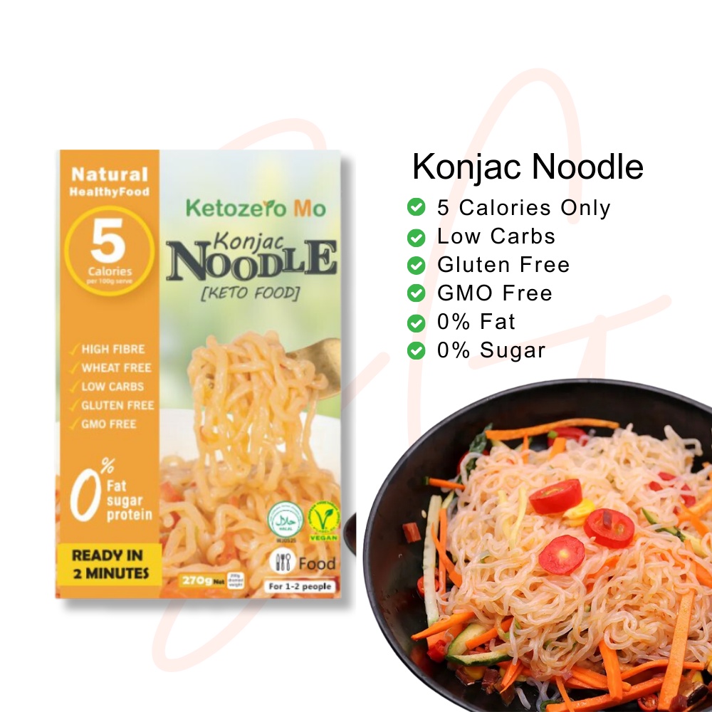 Konjac Noodle Shirataki Mee Healthy Food Halal Diet Keto Slim Loss