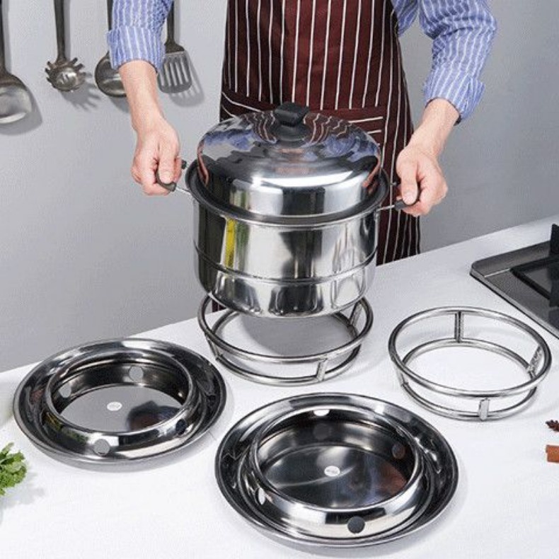 Stainless Steel Pot Holder Kitchen Racks Wok Rack Countertop Pot Pad ...