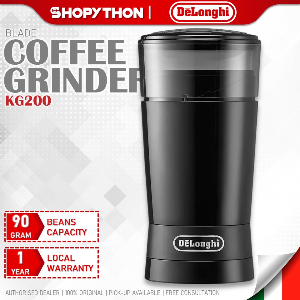 De'Longhi KG200 Coffee Bean Grinder - Black