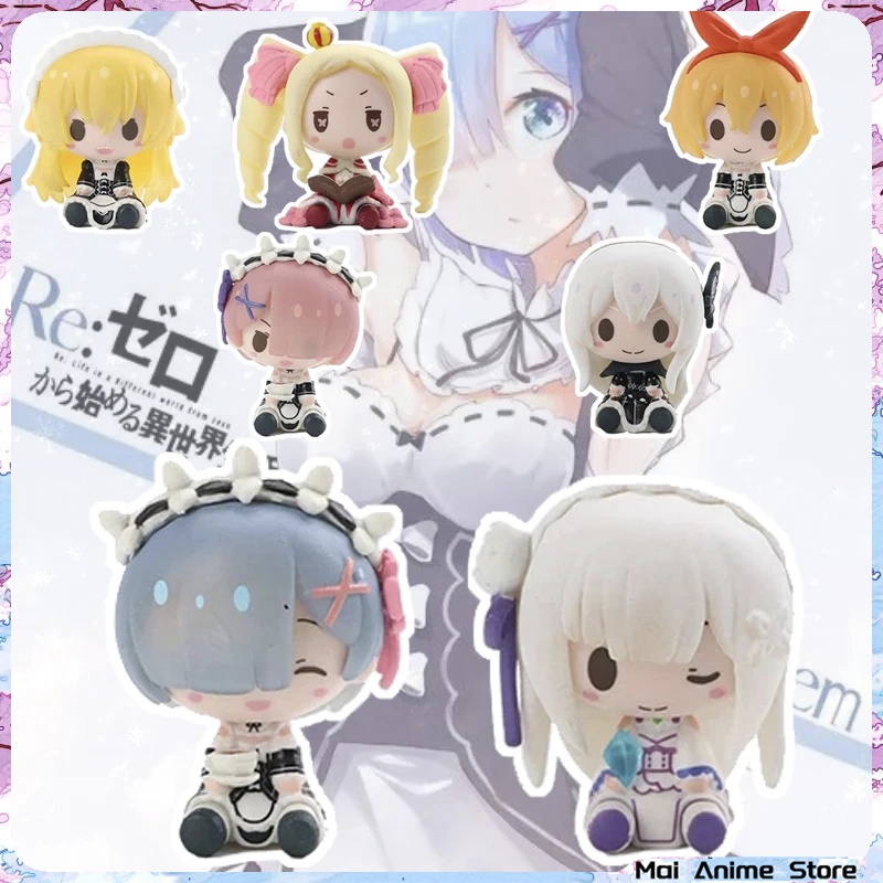 Re-zero Anime Doll Re: Zero Emilia Rem Ram Kawaii Cute Action Doll Doll ...