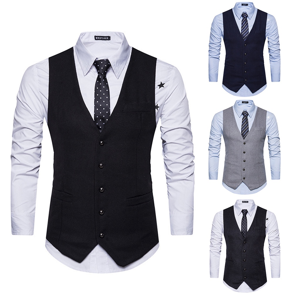 [Hot Sale TOPE] Mens Single Breasted Formal Wedding Business Smart ...
