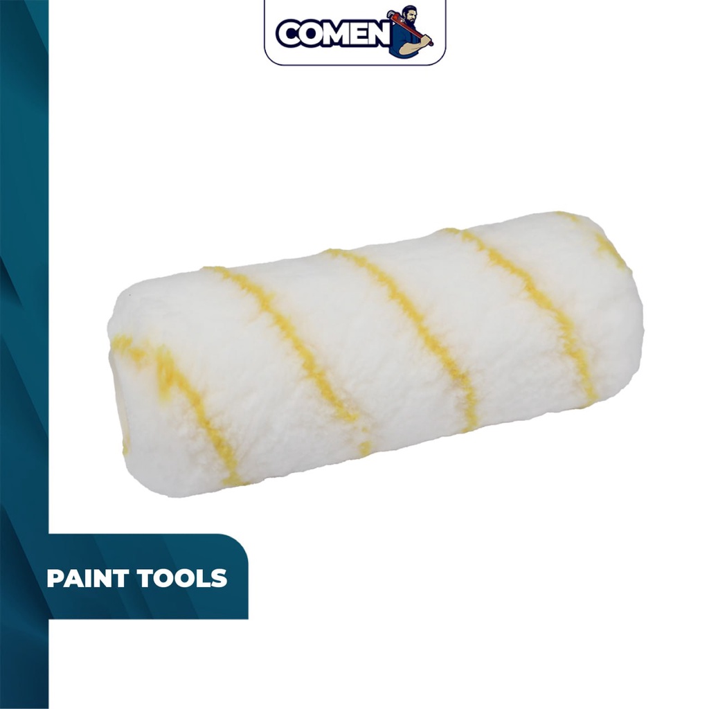 TUPAI Yellow Line Roller Refill 7 inch Paint Brush Wall Painting Tools Roler Penggelek Berus Cat