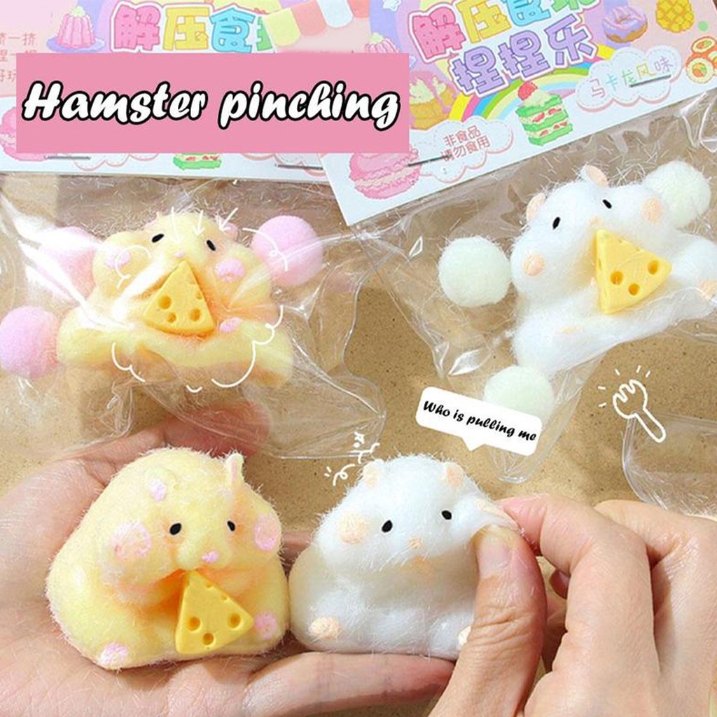 Squeeze Toys for Children, 1 Pcs, TPR, Hamster, Fun, Stress Reliever ...