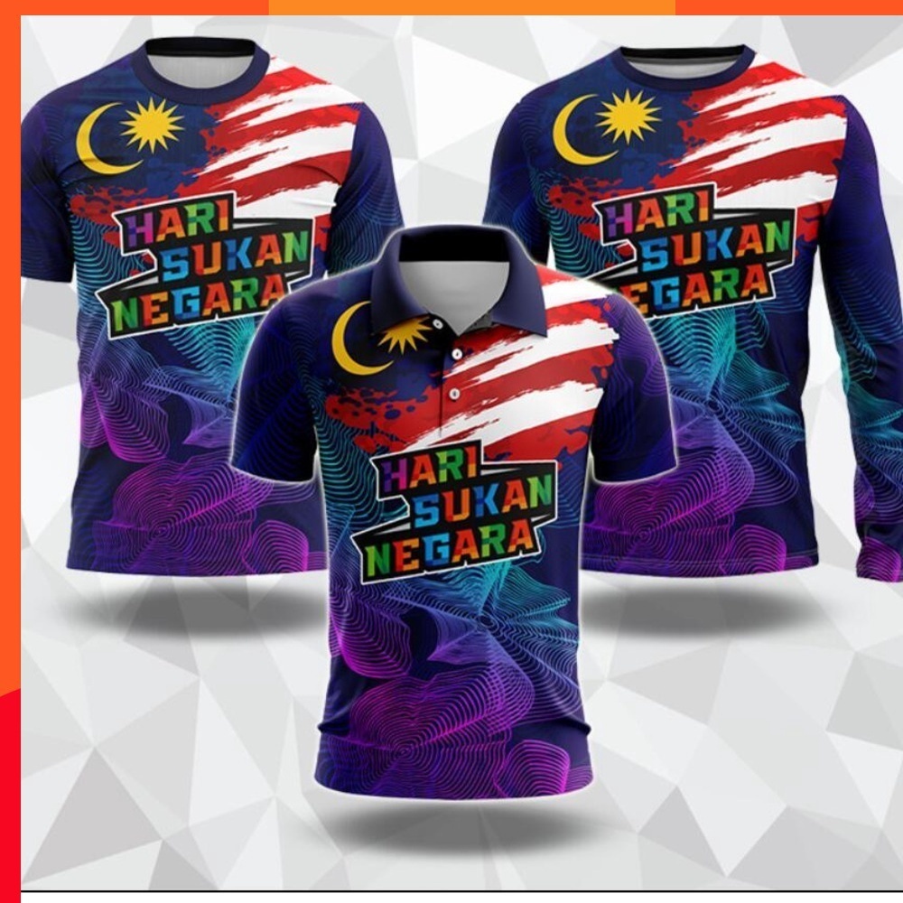 2024 2023 New Limited Edition Design Malaysia Sports Day 3D Polo Shirt   Sg 11134202 7rbm7 Lprmadpn7br987