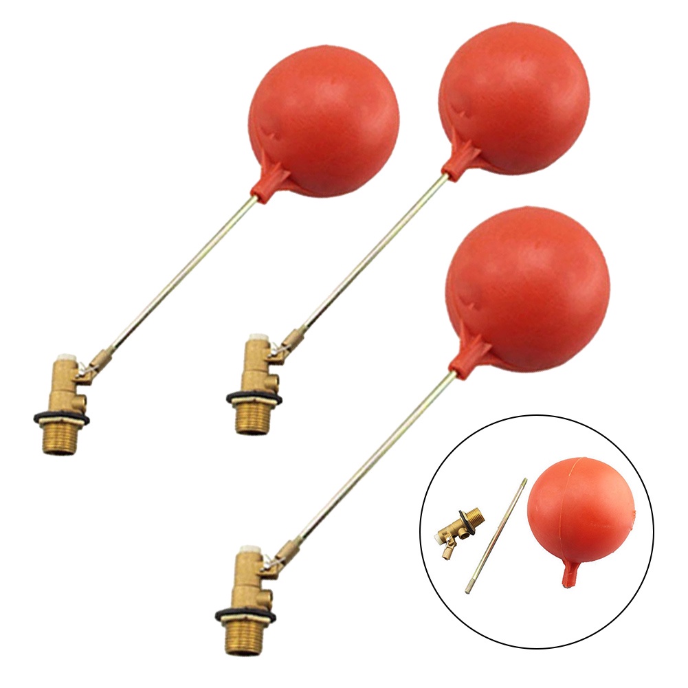 【Qummll】Water Tank Float Valve with Plastic Ball Switch Brass Float Valve for Water[QM240106