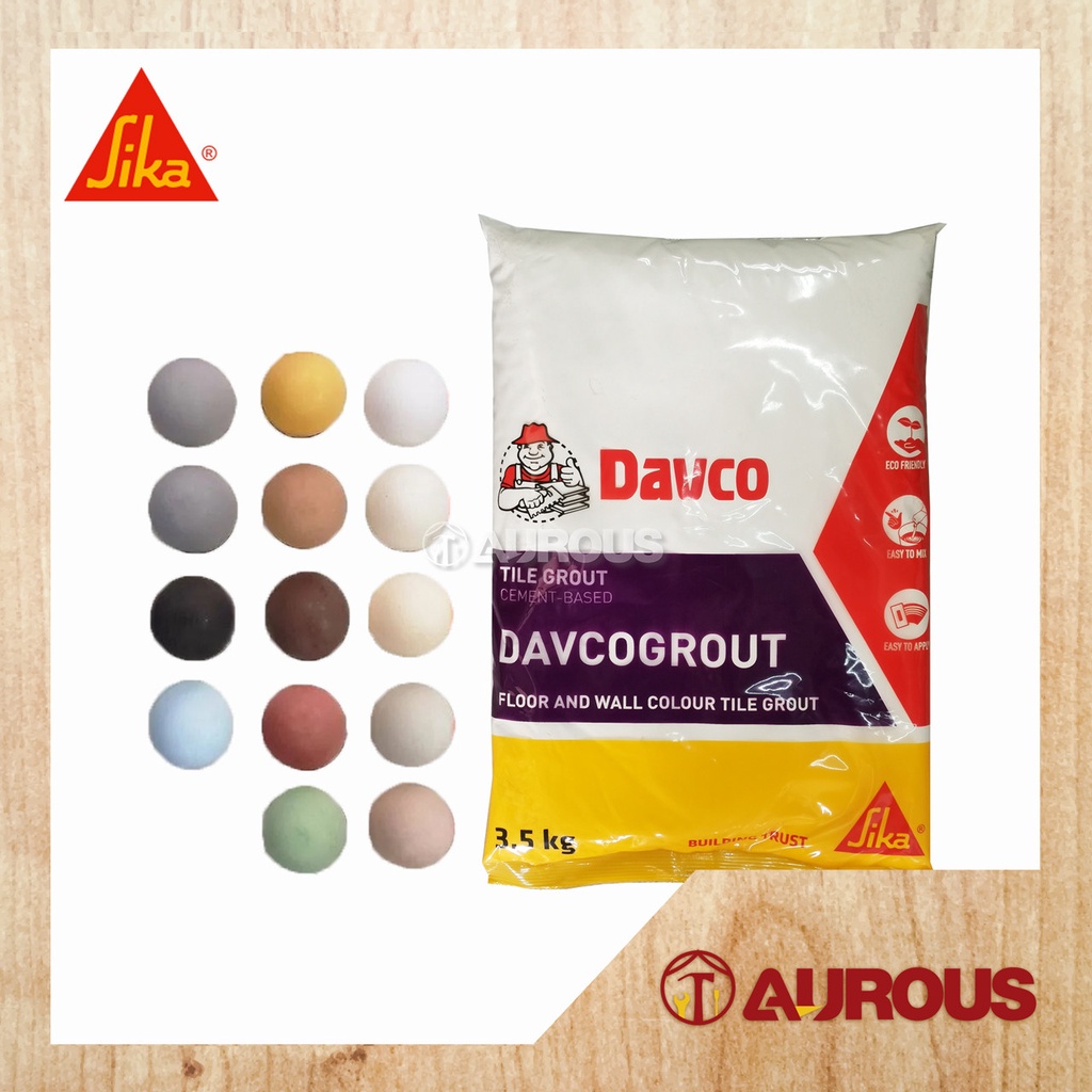 SIKA DAVCO DAVCOGROUT CEMENTITIOUS TILE GROUT FLOOR AND WALL TILE JOINT
