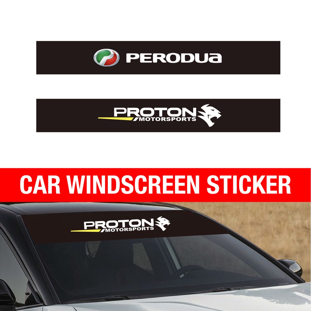 [Perodua/Proton] Car Logo Front Windscreen Sticker Pelekat Stiker Logo ...