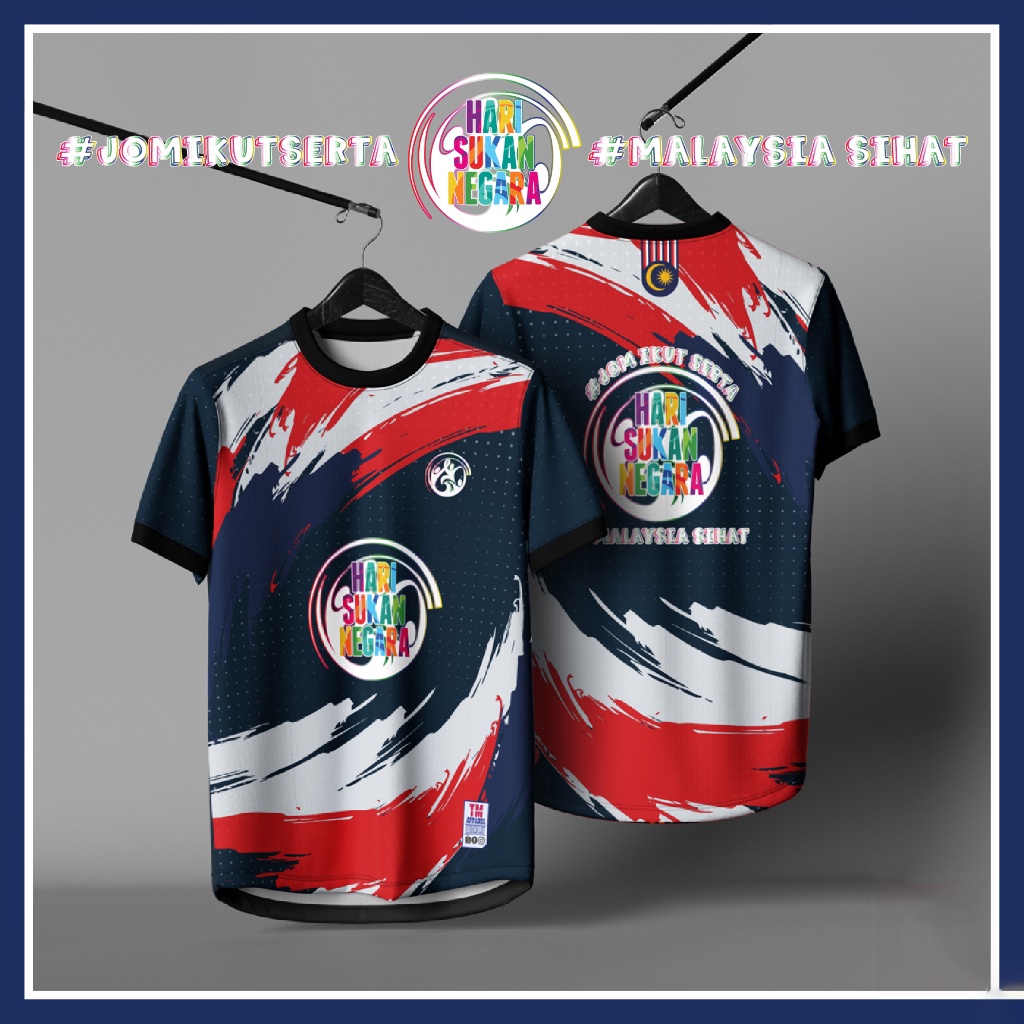 [2023] HARI SUKAN NEGARA FULL SUBLIMATION Microfiber Jersey NEW DESIGN ...