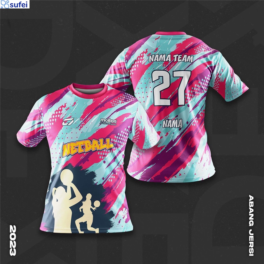 NETBALL！New Design JERSEY NETBALL AURORA Microfiber Team Jersey ...