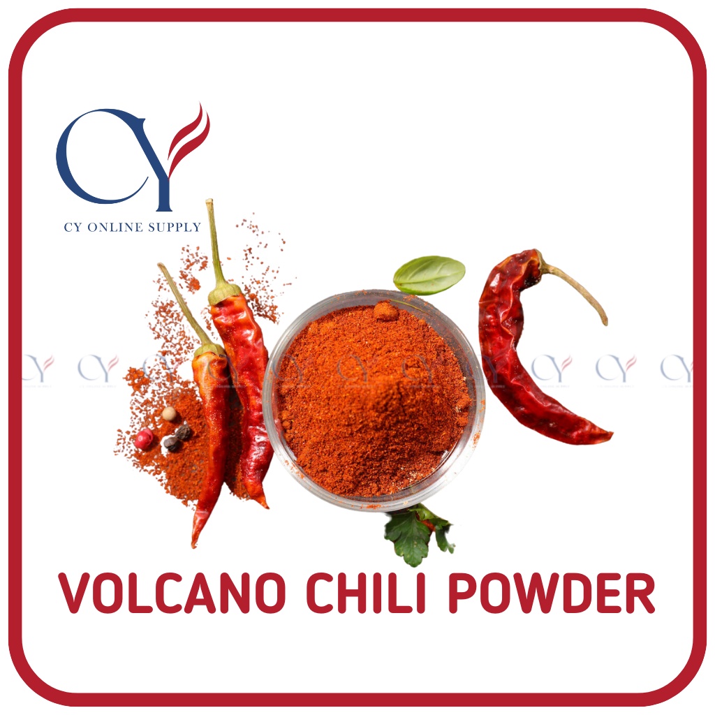 CY VOLCANO CHILI POWDER [PEDAS GILA] SERBUK CILI GUNUNG BERAPI | Shopee ...