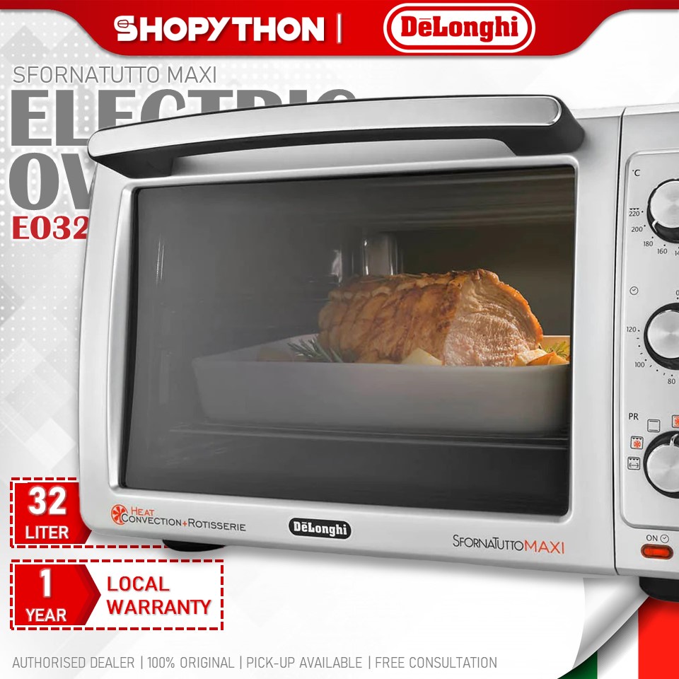 DELONGHI Sfornatutto Maxi EO32852 (32L/2200W) Electric Oven Enamel