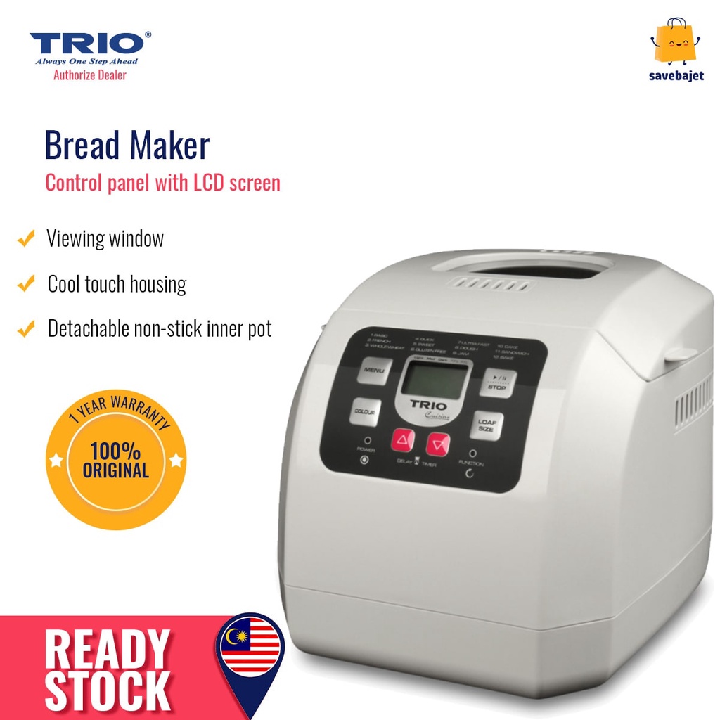 TRIO Pembuat Roti Bread Maker TBM-111 | Shopee Malaysia