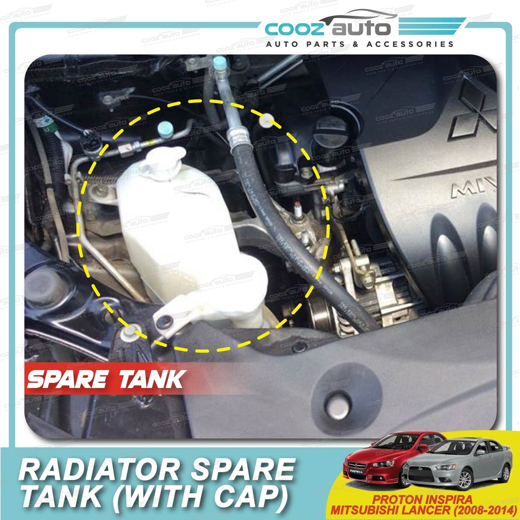Proton Inspira Mitsubishi Lancer GT 2008 - 2014 Radiator Water Spare ...