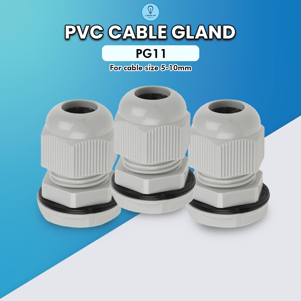 Cable Gland PG Gland Nylon IP68 Black White PG11 for 5-10mm wire ...