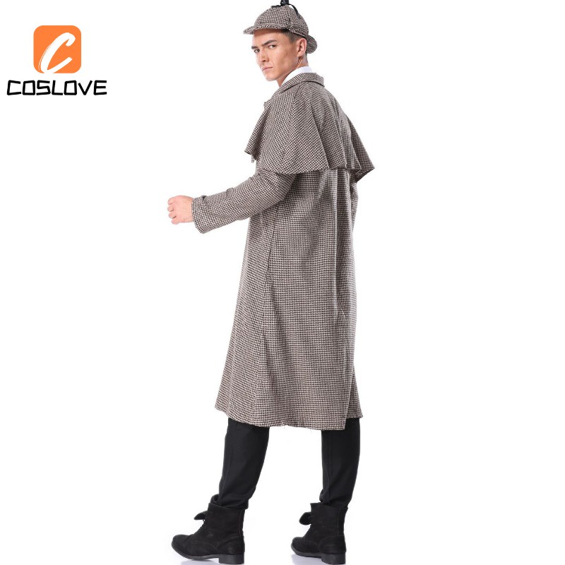 Detective Man Sherlock Holmes Costume main image 0