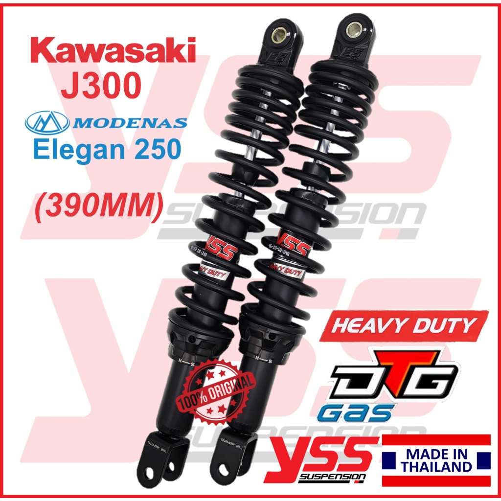 YSS Elegan 250 / J300 (390MM) Gas (DTG) HEAVY DUTY adjustable absorber ...