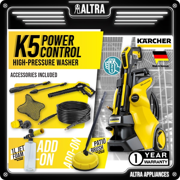 Karcher K5 Power Control High Pressure Washer Water Jet - Made in Italy ...