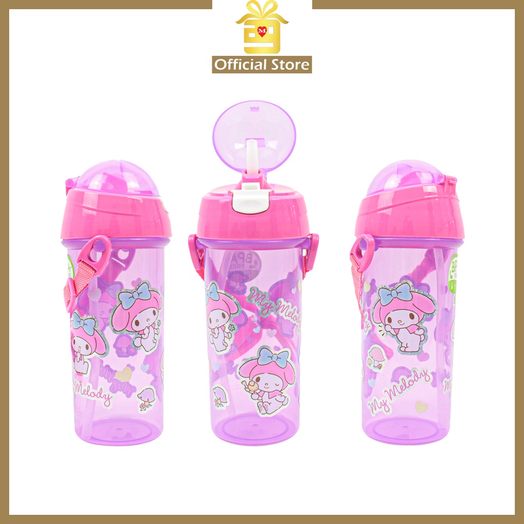 My Melody Water Bottle Kids with Straw 600ml Botol Air Budak | Shopee ...