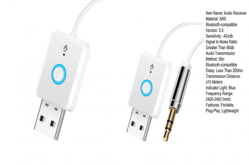 SDRU Receiver Audio Adapter Wireless Bluetooth Car