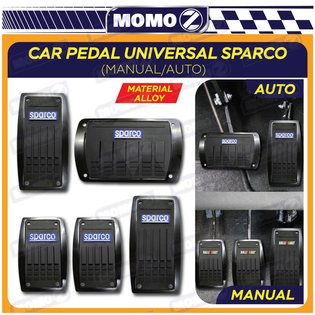Car NonSlip Sparco Pedal Universal Sports Automatic Brake Gas Pedal