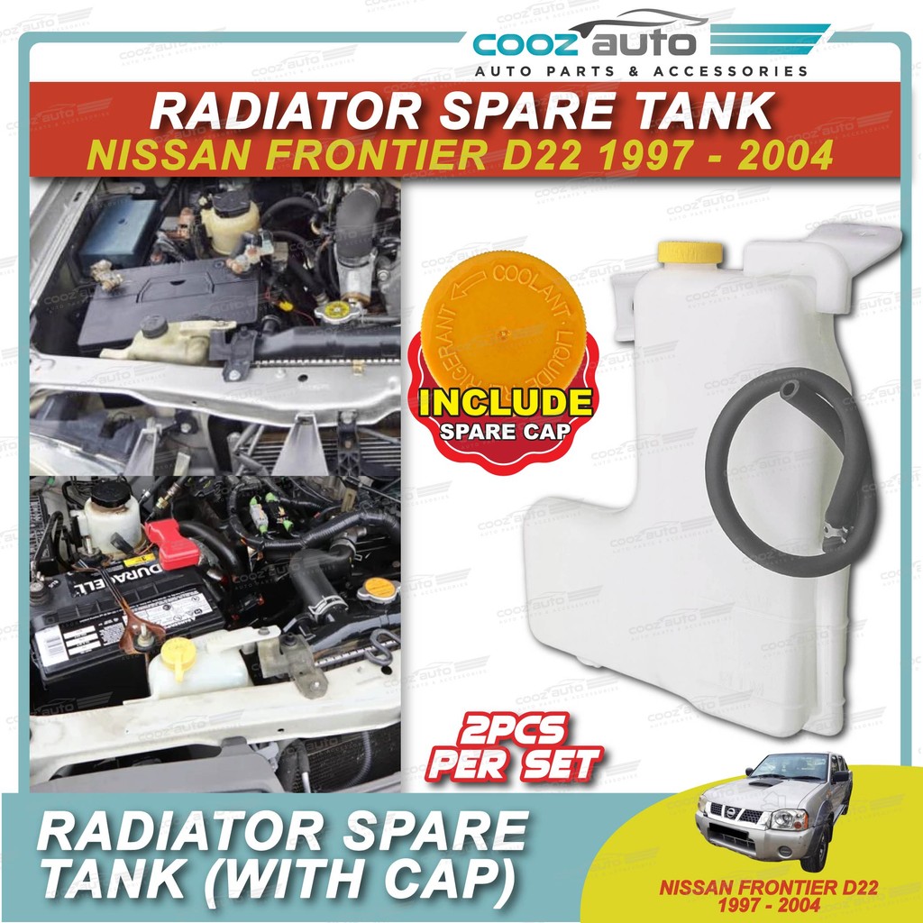 Nissan Frontier D22 1997 - 2004 Radiator Water Spare Tank Second Bottle ...